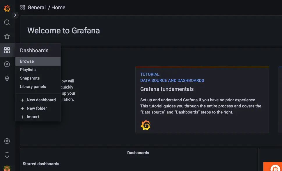 Grafanaダッシュボード